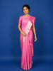 Pink Floral Woven Pure Kanchipuram Silk Saree