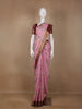 Pink Floral Printed Chiffon Saree