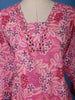 Pink Floral Printed Cotton Salwar Suit - Diadem