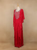 Pink Floral Printed  IndoWestern Crepe Gown