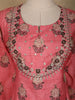 Pink Floral Printed Semi Silk Salwar Suit - Diadem