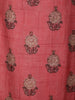 Pink Floral Printed Semi Silk Salwar Suit - Diadem