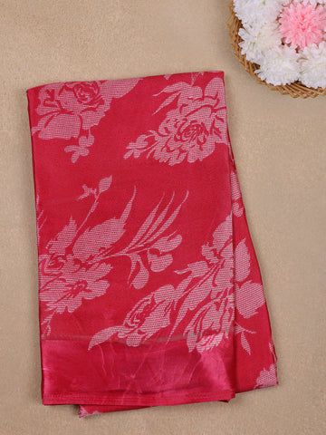 Pink Floral Prints Fancy Georgette Saree - Diadem