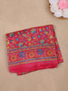 Pink Floral Prints Fancy Georgette Saree - Diadem
