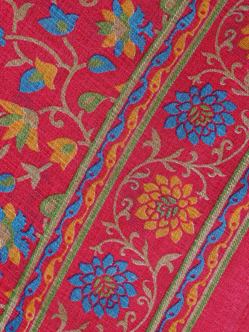 Pink Floral Prints Fancy Georgette Saree - Diadem