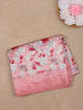 Pink Floral Prints Fancy Georgette Saree - Diadem