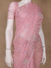 Pink Floral Sequin Embroidered Organza Designer Saree - Diadem