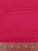 Pink Floral Weave and Stone Work Banarasi Silk Saree - Diadem