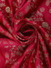 Pink Floral Weave and Stone Work Banarasi Silk Saree - Diadem