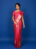 Pink Floral Woven Pure Kanchipuram Silk Saree