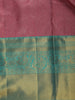 Pink Floral Woven Pure Kanchipuram Silk Saree - Diadem