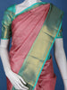 Pink Floral Woven Pure Kanchipuram Silk Saree - Diadem