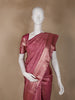 Pink Floral Woven Pure Kanchipuram Silk Saree - Diadem