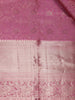 Pink Floral Woven Pure Kanchipuram Silk Saree - Diadem