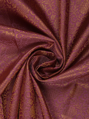 Pink Floral Woven Pure Kanchipuram Silk Saree - Diadem
