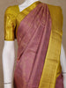 Pink Floral Woven Pure Kanchipuram Silk Saree - Diadem