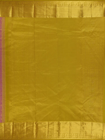 Pink Floral Woven Pure Kanchipuram Silk Saree - Diadem