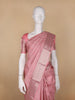 Pink Floral Woven Pure Kanchipuram Silk Saree - Diadem