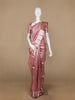 Pink Floral Woven Pure Kanchipuram Silk Saree - Diadem