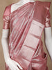 Pink Floral Woven Pure Kanchipuram Silk Saree - Diadem