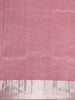 Pink Floral Woven Pure Kanchipuram Silk Saree - Diadem