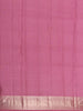 Pink Floral Woven Pure Kanchipuram Silk Saree - Diadem