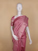 Pink Floral Woven Pure Kanchipuram Silk Saree - Diadem