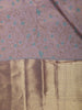 Pink Floral Woven Pure Kanchipuram Silk Saree - Diadem
