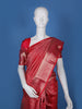Pink Floral Woven Pure Kanchipuram Silk Saree - Diadem