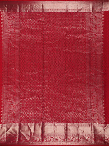 Pink Floral Woven Pure Kanchipuram Silk Saree - Diadem