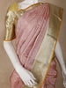 Pink Floral Woven Pure Kanchipuram Silk Saree - Diadem