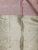 Pink Floral Woven Pure Kanchipuram Silk Saree - Diadem