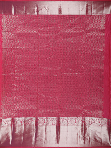 Pink Floral Woven Pure Kanchipuram Silk Saree - Diadem