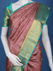 Pink Floral Woven Pure Kanchipuram Silk Saree - Diadem