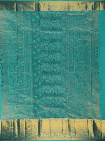 Pink Floral Woven Pure Kanchipuram Silk Saree - Diadem