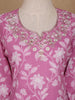 Pink Floral Design Printed Cotton Salwar Suit - Diadem