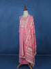 Pink Floral Designed Cotton Salwar Suit - Diadem