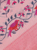 Pink Floral Designed Fancy Cotton Saree - Diadem