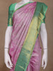 Pink Floral Woven Pure Kanchipuram Silk Saree - Diadem