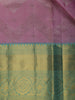Pink Floral Woven Pure Kanchipuram Silk Saree - Diadem