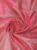 Pink Floral Woven Pure Kanchipuram Silk Saree - Diadem