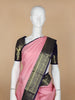 Pink Floral Woven Pure Kanchipuram Silk Saree - Diadem