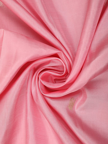 Pink Floral Woven Pure Kanchipuram Silk Saree - Diadem