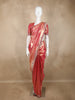 Pink & Gold Banarasi Silk Saree with Floral Woven Design and Designer Embellished Border