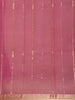 Pink Gold Zari Butta Organza Saree - Diadem