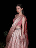 Pink Mirror Designed Banarasi Silk Bridesmaid Lehenga