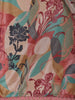 Pink Multicolor Floral Printed Synthetic Saree with Embroidered Blouse - Diadem