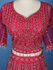 Pink Net Sequins And Floral Embroidery Bridesmaid Lehenga