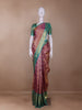 Pink Paisley and Floral Woven Pure Kanchipuram Silk Saree - Diadem