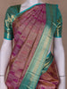 Pink Paisley and Floral Woven Pure Kanchipuram Silk Saree - Diadem